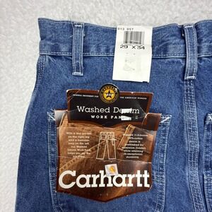 Carhartt Loose Original Fit Dungaree Jeans Blue Mens 29x34 B13 DST NWT NOS